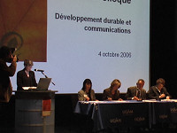 Logo du Colloque Développement durable et communications