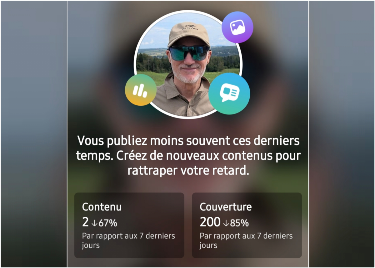 Injonction Facebooik: "Vous publiez moins souvent ces derniers temps (...)